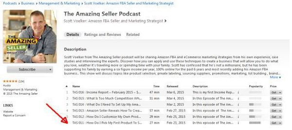 The Amazing Seller Podcast Episodes