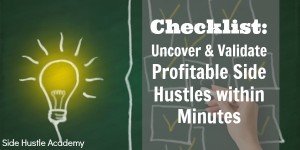 Checklist Uncover & Validate Profitable Side Hustles within Minutes