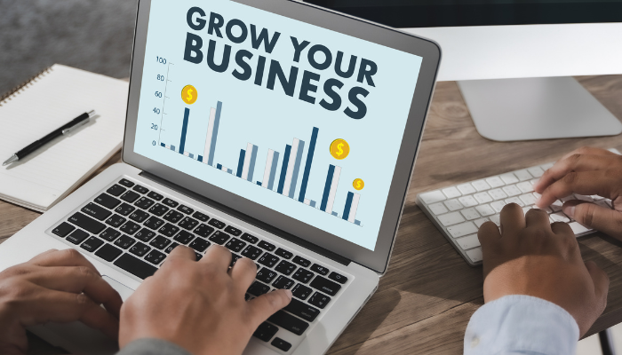 grow your business laptop