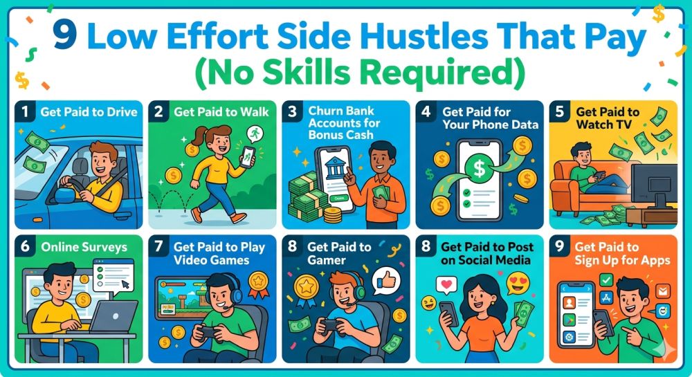 low effort side hustles
