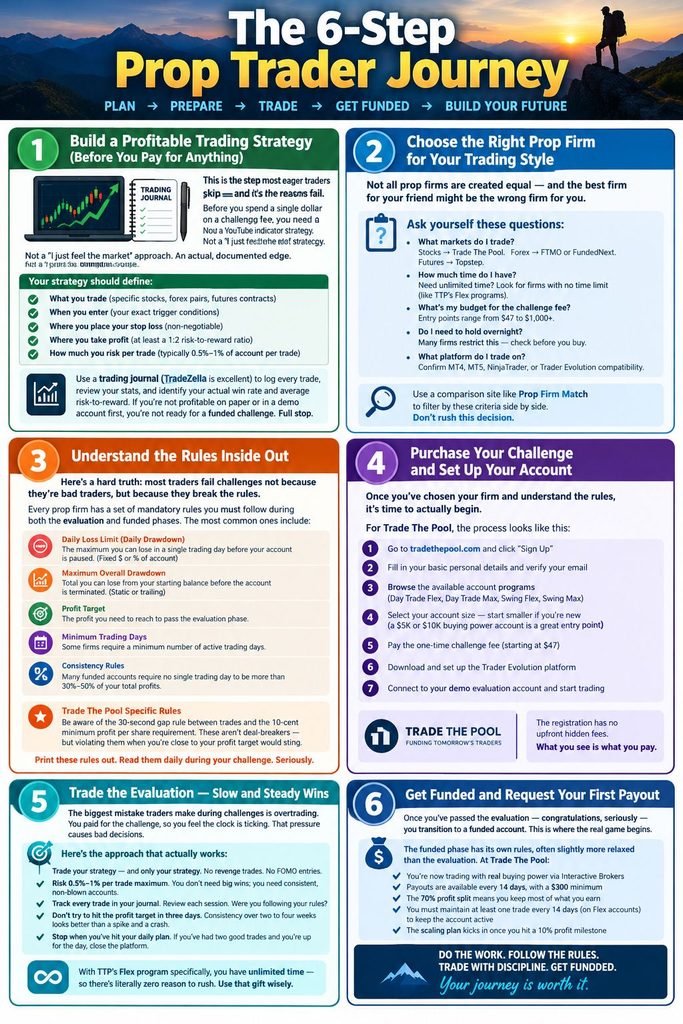 6 step prop firm trading plan